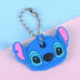 MINISO Stitch Key Protective Caps Anime Lilo & Stitch Cartoon Modeling Silicone Key Cover Portable Keychain Holder