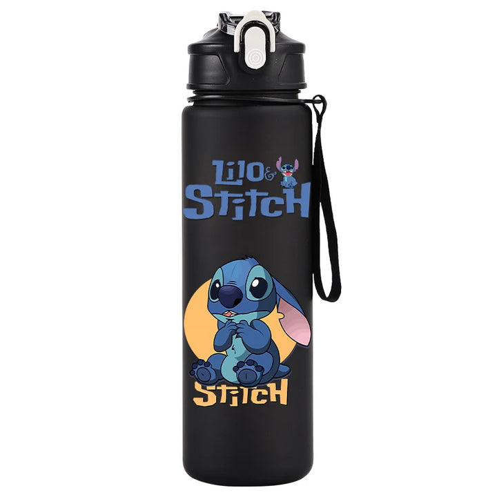 750ML Disney Lilo Stitch Water Bottle Large Capacity Drinking Portable Cartoon Anime Outdoor Sport Water Cup Children Kid Gifts