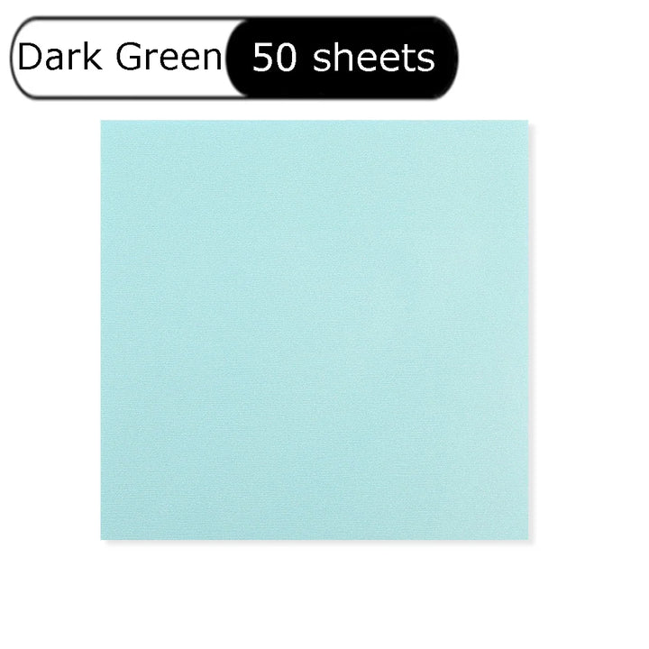 50 Sheets Waterproof Transparent Sticky Notes Self-adhesive Paper Daily To-do List Note Paper for Student Office Stationery