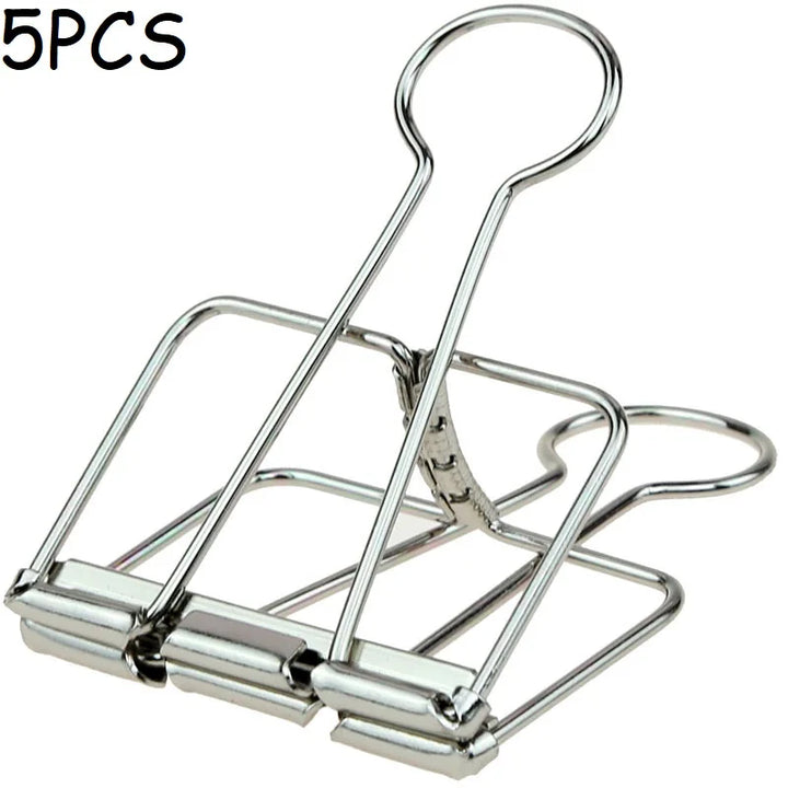 5PCS Fancy Paperclips Cute Stationery Clips Metal Binder Clips Office Clips for Organizing Notes HXZ05