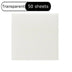 50 Sheets Waterproof Transparent Sticky Notes Self-adhesive Paper Daily To-do List Note Paper for Student Office Stationery