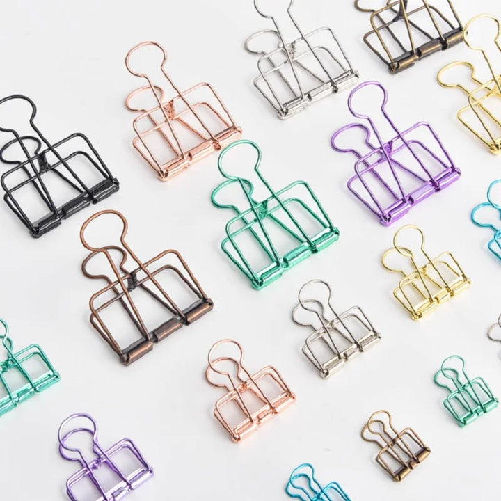 5PCS Fancy Paperclips Cute Stationery Clips Metal Binder Clips Office Clips for Organizing Notes HXZ05