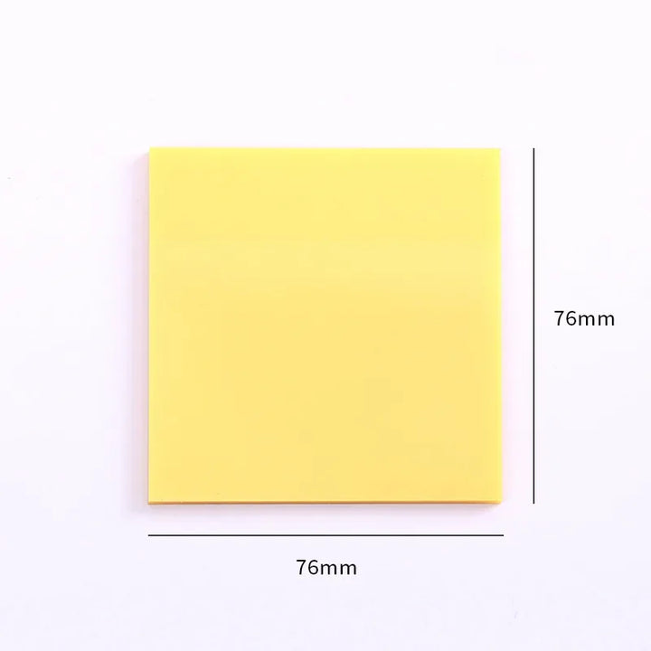 50Sheet Color Transparent PET Sticky Notes School Office Stationery Supplies Planner Sticker Index Tabs Sticky Memo Pads