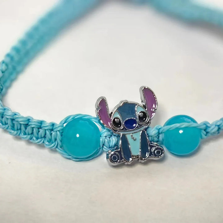 Disney Stitch Woman Bracelet Cartoon Lilo & Stitch Anime Figure Print Cute Wristand Present Kids Bracelet Toys Girls Boys Gifts