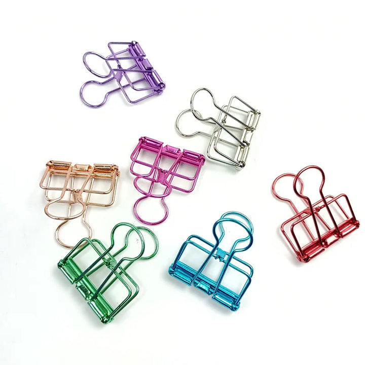 5PCS Fancy Paperclips Cute Stationery Clips Metal Binder Clips Office Clips for Organizing Notes HXZ05