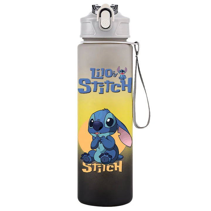 750ML Disney Lilo Stitch Water Bottle Large Capacity Drinking Portable Cartoon Anime Outdoor Sport Water Cup Children Kid Gifts