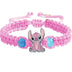 Disney Stitch Woman Bracelet Cartoon Lilo & Stitch Anime Figure Print Cute Wristand Present Kids Bracelet Toys Girls Boys Gifts