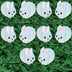 10/2Pcs Mini Glow Rabbit Ornament  Nightglow Animal Figurines Car Interior Office Living Room DIY Rabbit Decorations Accessories