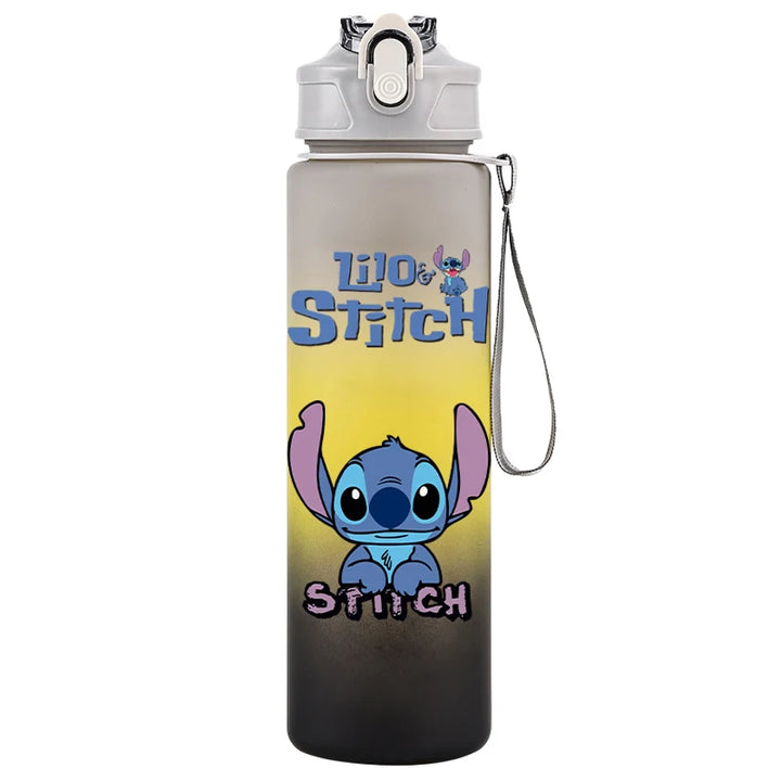 750ML Disney Lilo Stitch Water Bottle Large Capacity Drinking Portable Cartoon Anime Outdoor Sport Water Cup Children Kid Gifts