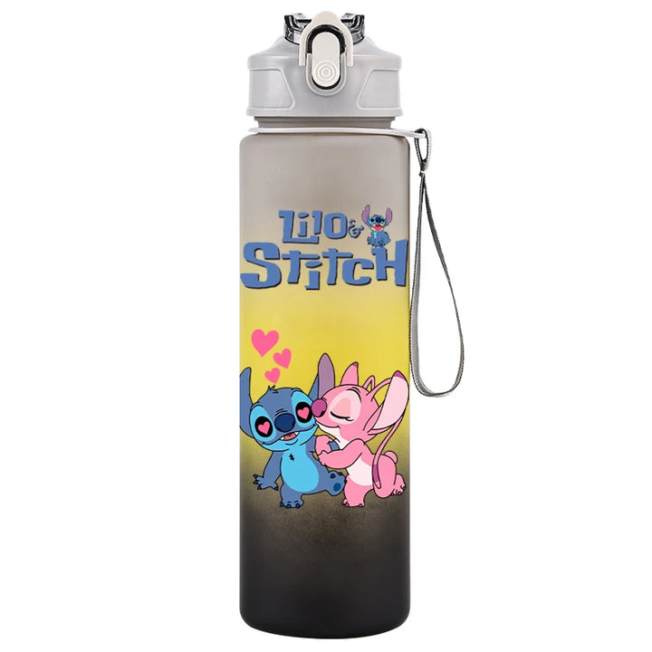 750ML Disney Lilo Stitch Water Bottle Large Capacity Drinking Portable Cartoon Anime Outdoor Sport Water Cup Children Kid Gifts